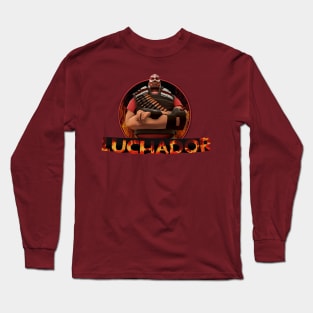 Red Heavy - El Luchador Long Sleeve T-Shirt